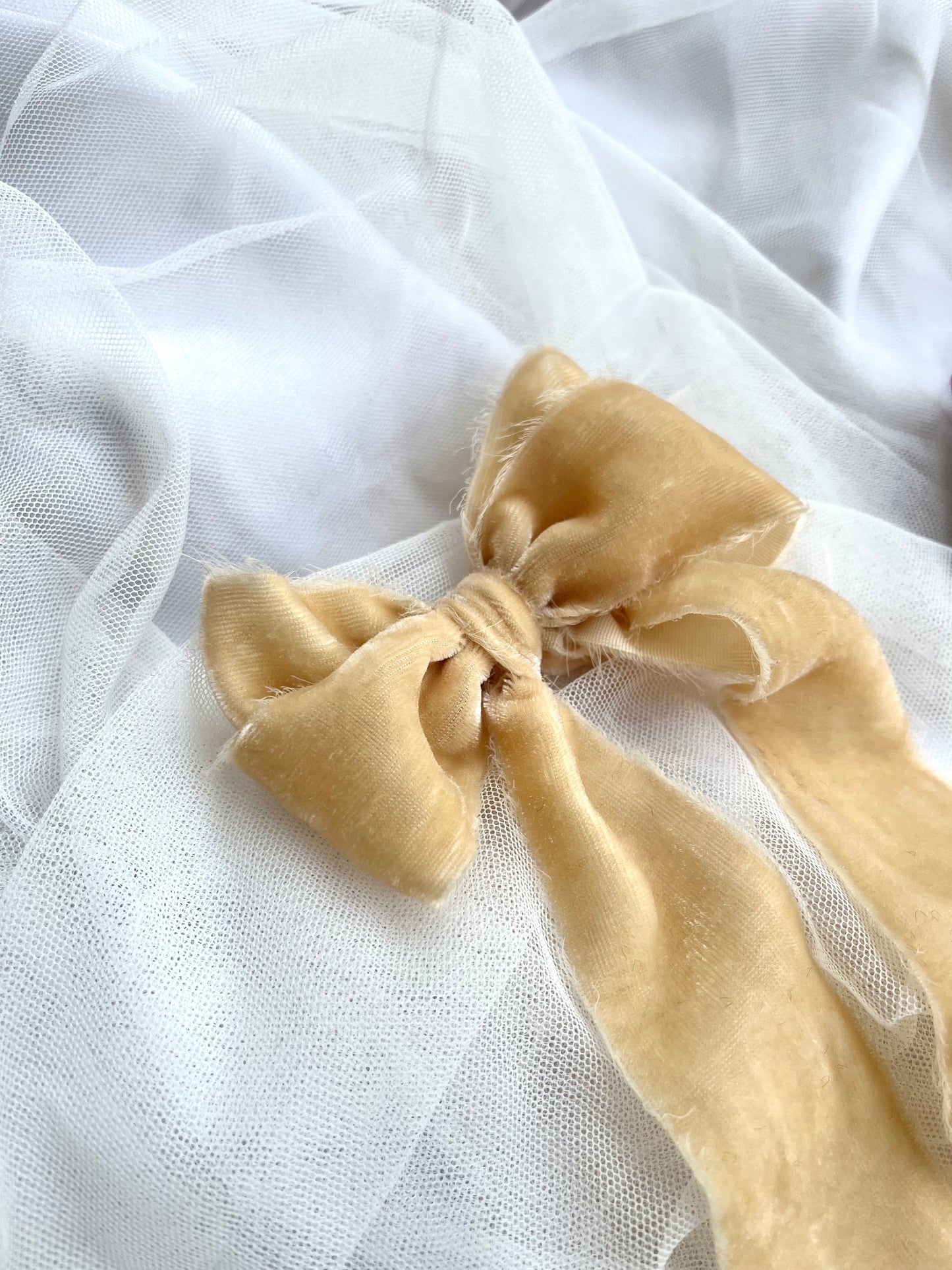 Limited Edition : Velvet Ribbons with frayed edges