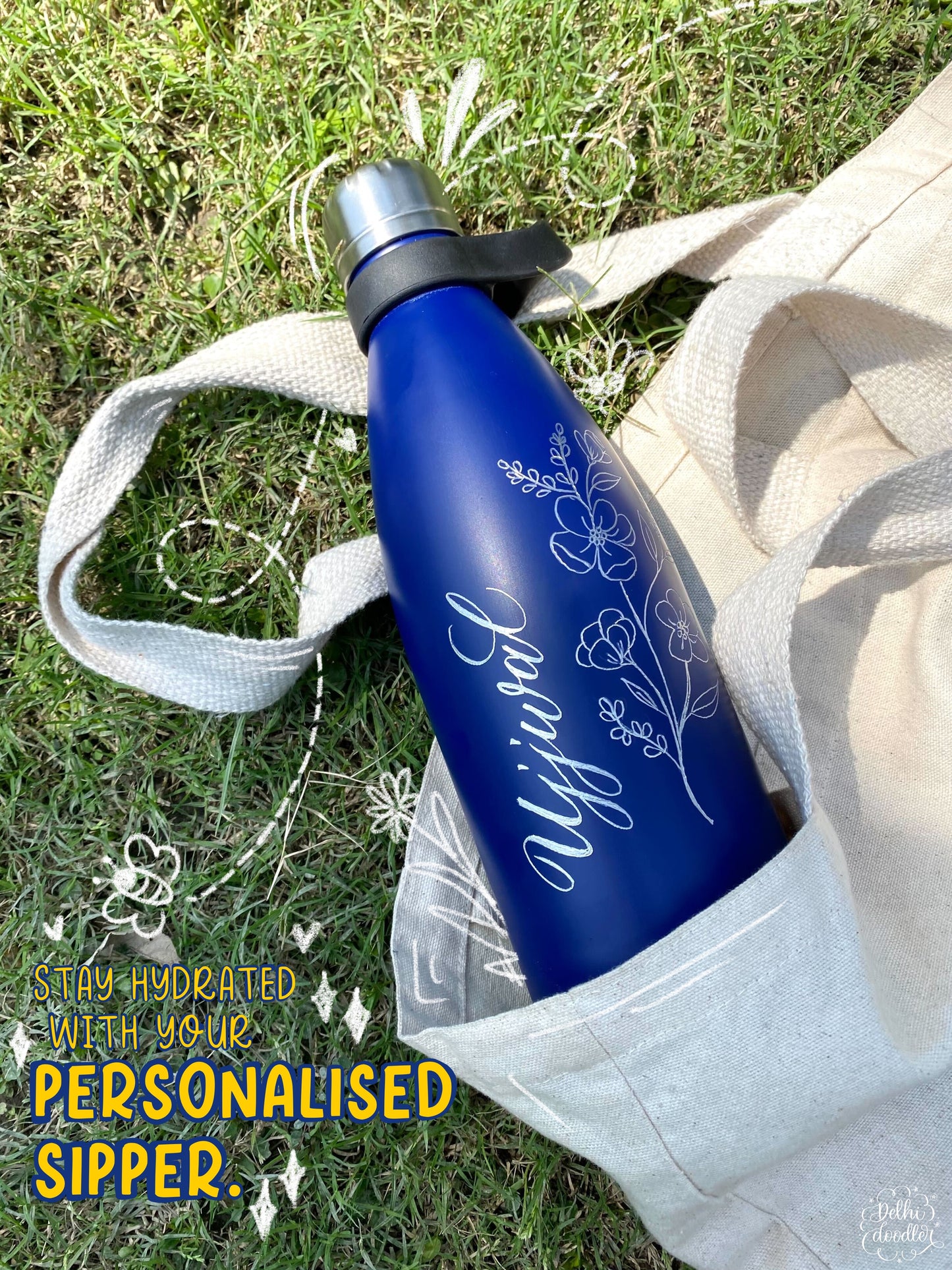 Yogarise Personalised Steel Bottle