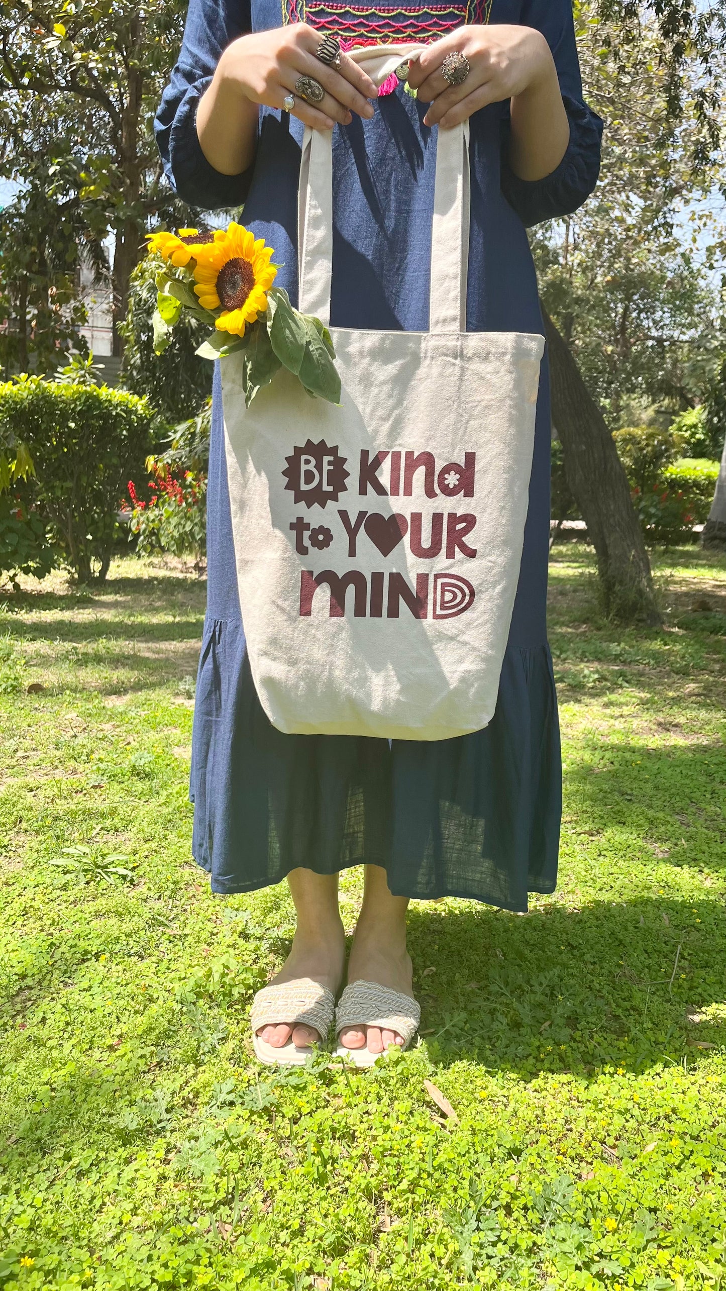 Canvas tote- Be kind to your mind
