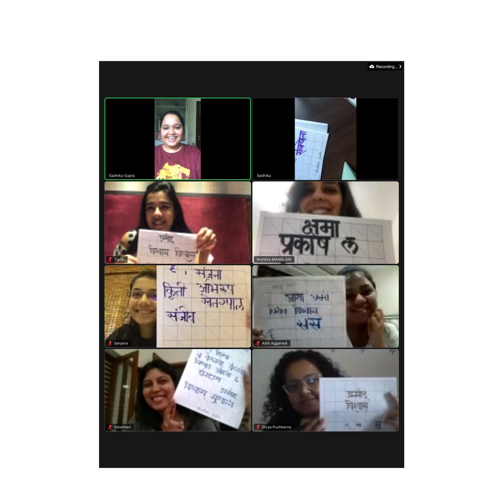 Devanagari Calligraphy Workshop - Sadhika Gupta