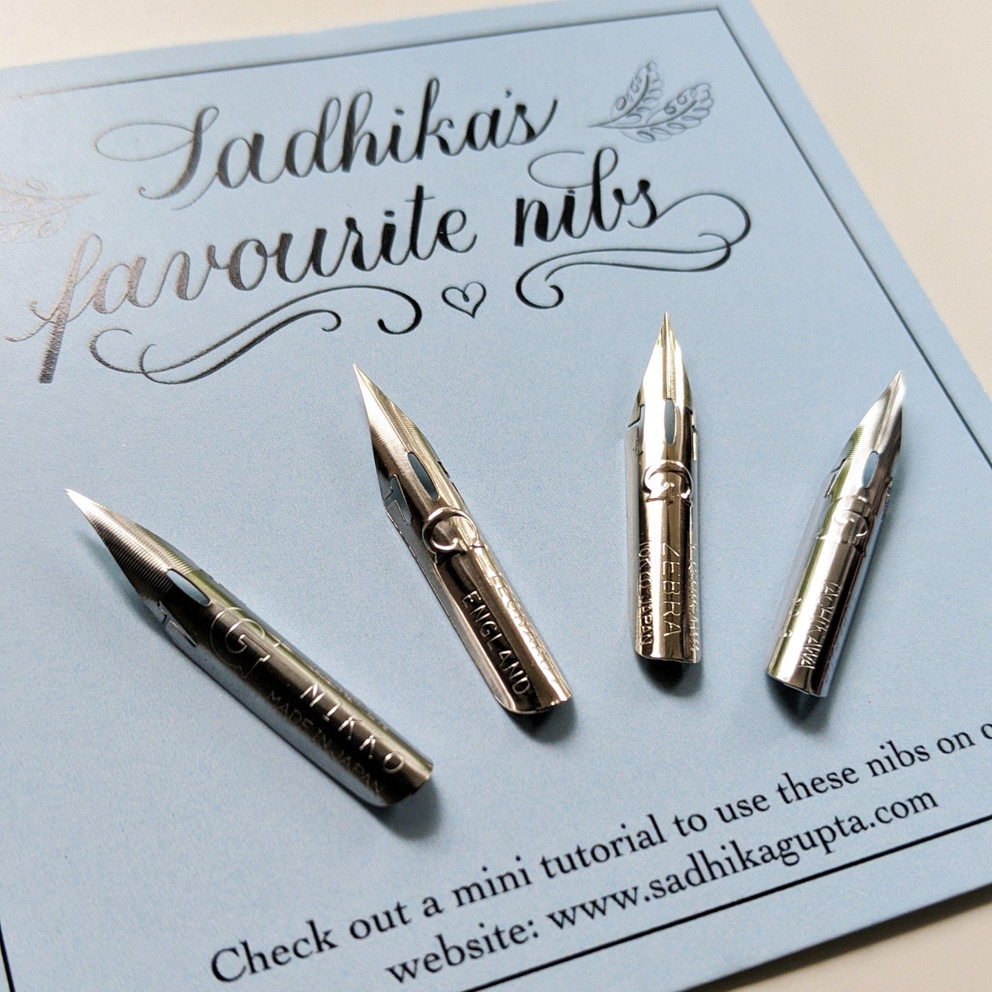 The Ultimate G Nib Sampler - Sadhika Gupta