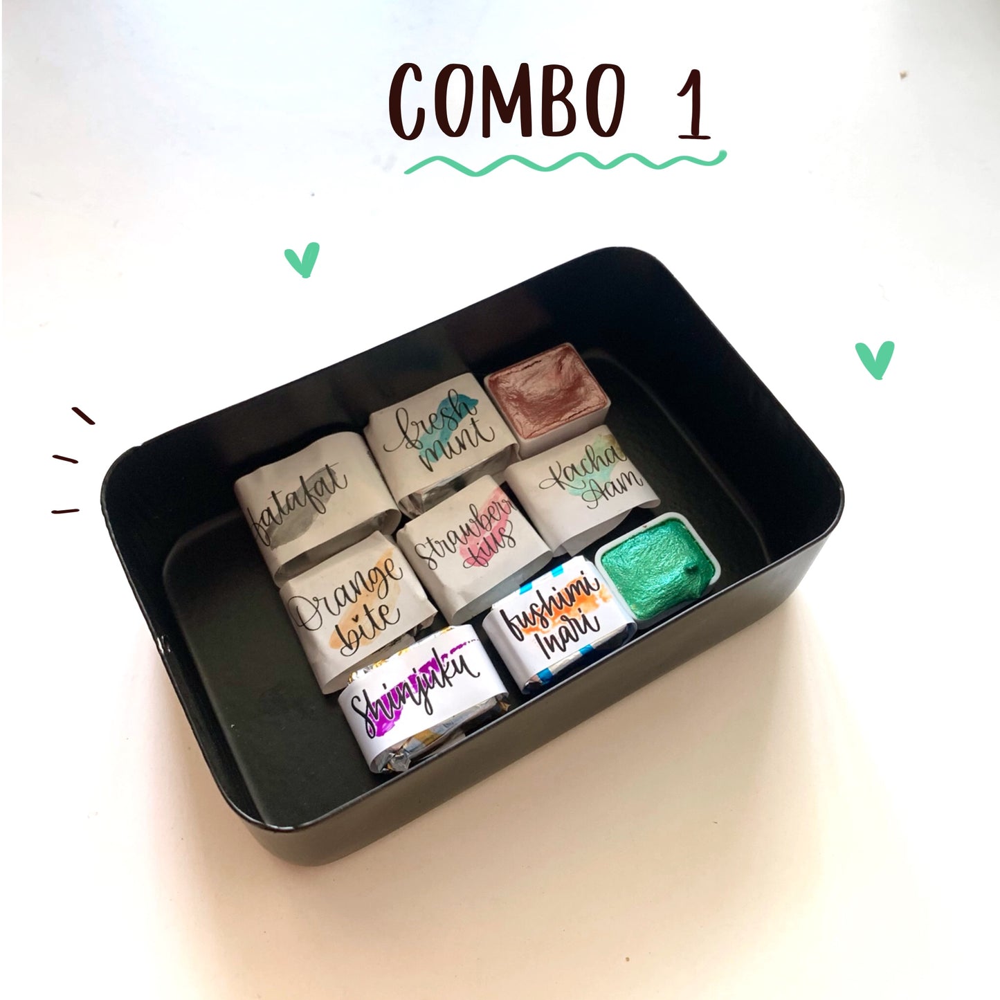 Watercolor Combos- Tutti Frooti + Neon