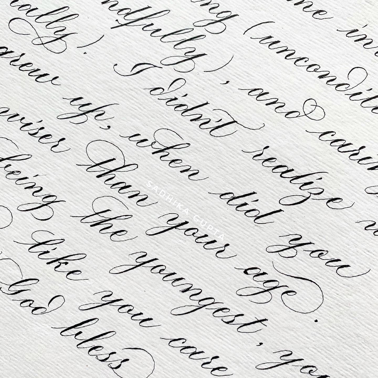 Copperplate Calligraphy Workshop
