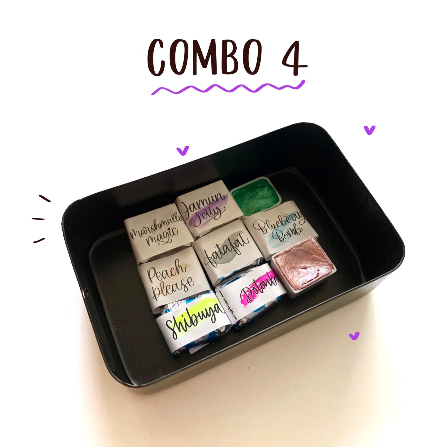 Watercolor Combos- Tutti Frooti + Neon