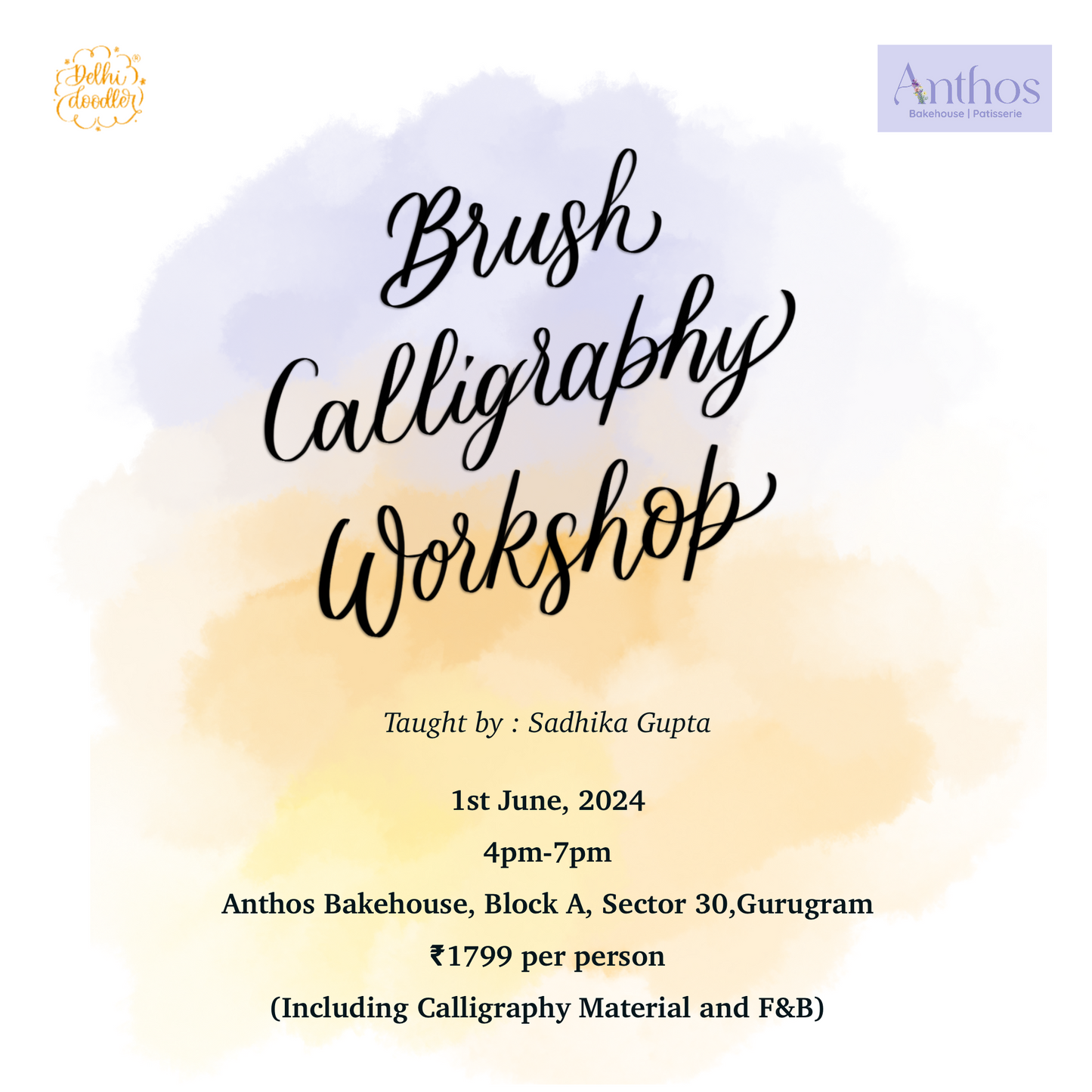 Brush Calligraphy Workshop- Gurugram