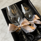 Personalised Engraved Champagne / Wine Glasses | Wedding, Anniversary Gift