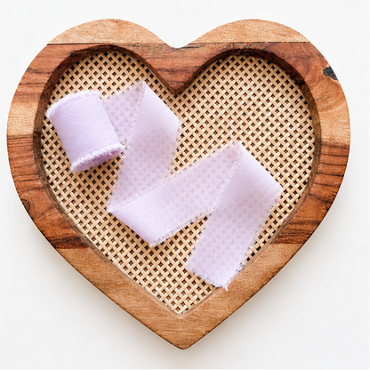 Chiffon Ribbons with frayed edges