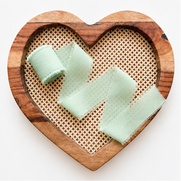 Chiffon Ribbons with frayed edges