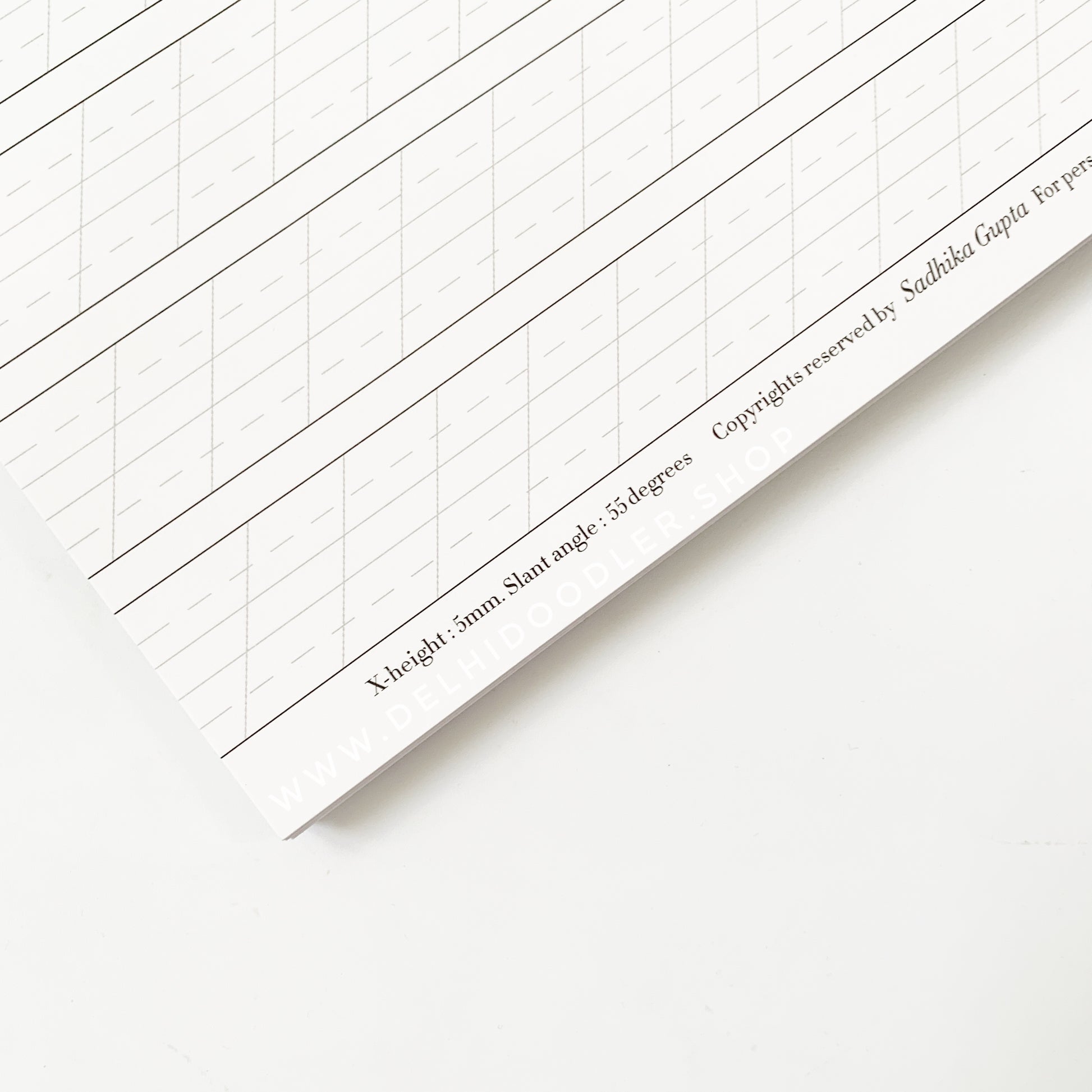 Practice Pad for Calligraphy – Delhi Doodler - Main Image