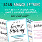 Bouncy Lettering Workbook