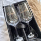 Personalised Engraved Champagne / Wine Glasses | Wedding, Anniversary Gift